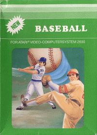 Baseball Atari 2600 US box art